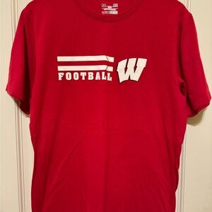 Wisconsin Badgers Football T-Shirt Unisex Adult Medium Under Armour